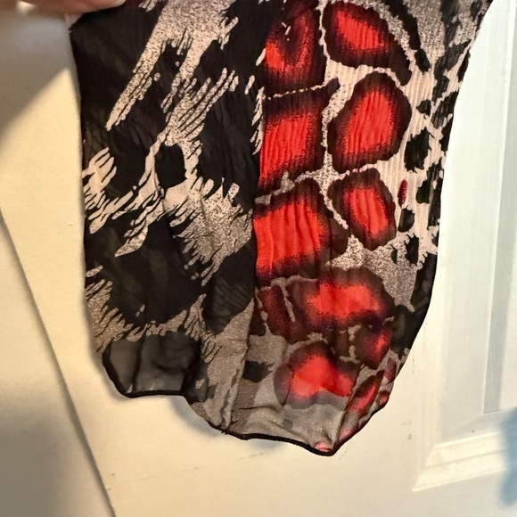 NWOT Rossi Roma Animal Print Long Sleeve Blouse Size XL - Picture 5 of 13